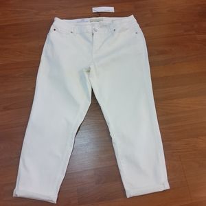 Slink Jeans Boyfriend Curvy Jeans White